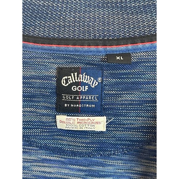 CALLAWAY Golf Polo Shirt Nordstrom 80’s Two-Ply Double Mercerized Italy XL - Picture 3 of 5